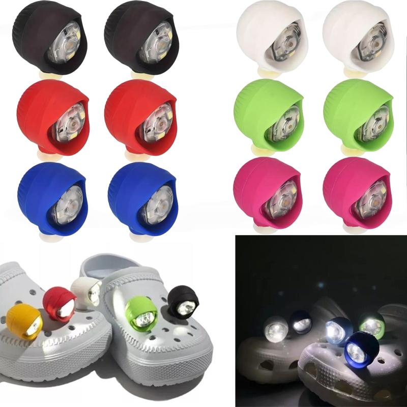 2/4/8Pcs Waterproof Shoe Light - đánh giá và giá Croc Style Clog