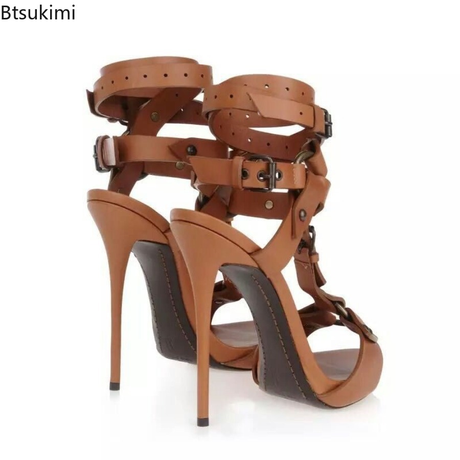 Sexy Circle Cross Strappy Glad - đánh giá và giá Strappy Heeled Sandals