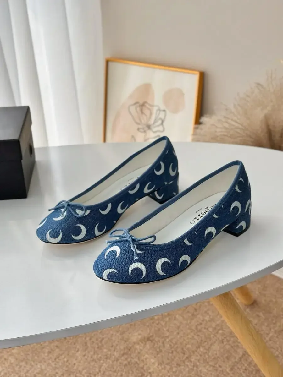 Moon Print Round Toe Ballet Fl - đánh giá và giá Ballet Flat Women