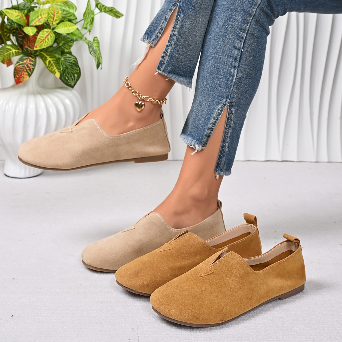 Women's Flat Shoes Slip-on Rou - đánh giá và giá Women Shoes Quick Delivery