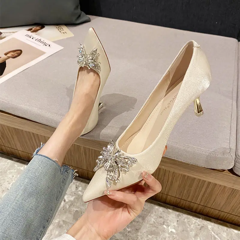 Pointed Toe Rhinestone Shoes f - đánh giá và giá Women Shoes Quick Delivery