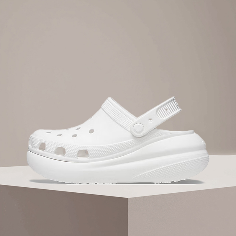 Crocs Classic Crush Clog White - đánh giá và giá Croc Style Clog