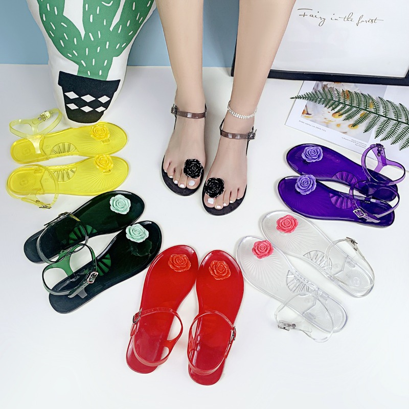 Adult Soft-soled Flat Beach Sh - đánh giá và giá Jelly Sandal Women