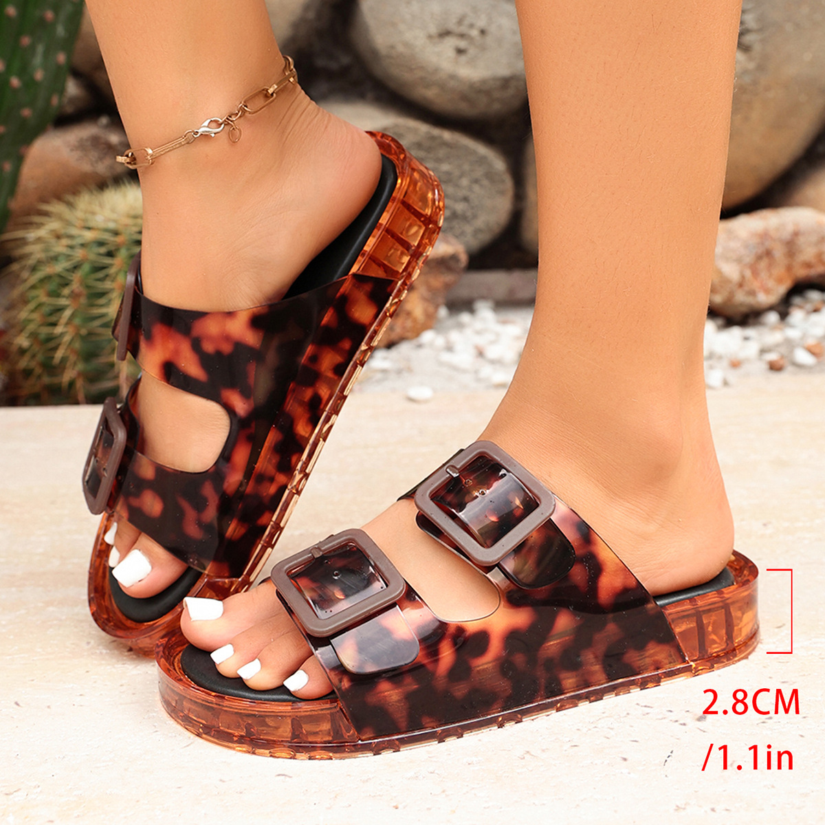 2026 New Women's Leopard Jelly - đánh giá và giá Jelly Sandal Women
